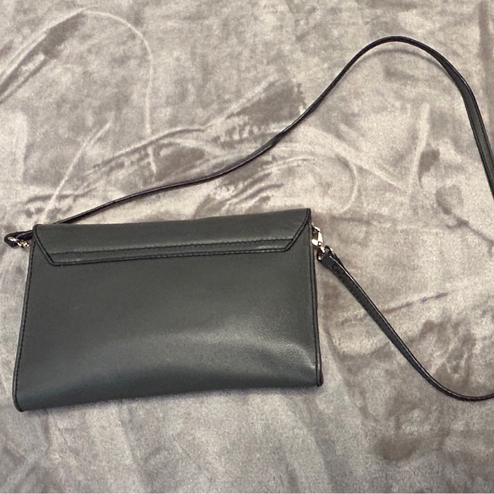 kate spade Gray Leather Buckle Crossbody Bag - Picture 5 of 13